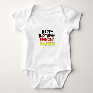 Body Anniversaire allemand Hakuna Matata Art Imprimer