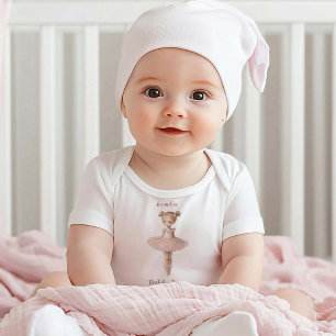 Body Anniversaire Ballerine Douce Rose