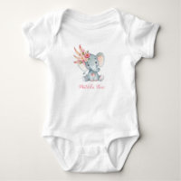 Anniversaire d'éléphant de Boho ęr de bébé de