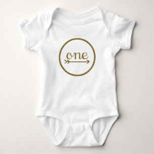 Body Anniversaire du bébé de la flèche une de partie