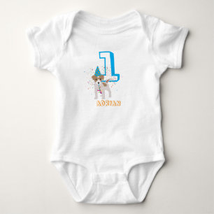 Body Anniversaire Enfant Âge Chien Animal Chiot