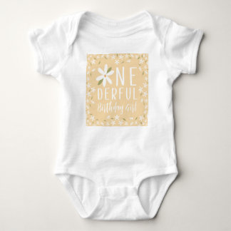 Body Anniversaire fabuleux fille Boho Jaune Daisy Bodys