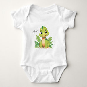 Body Anniversaire garçons dinosaure mignon jungle sauva