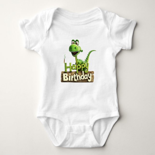 Body Anniversaire Princesse Dinosaure – Panneau de fête (Devant)