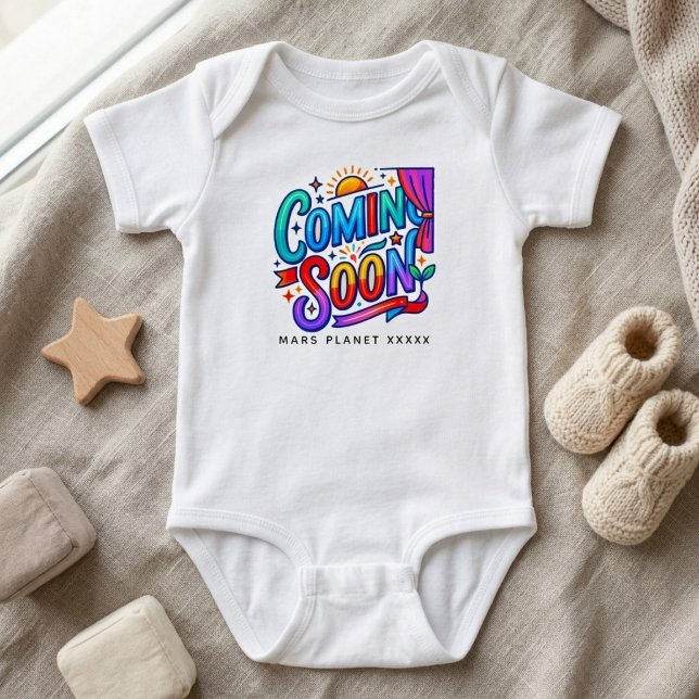 Body Annonce de grossesse bébé créatif bientôt (unique pregnancy announcement baby clothes)