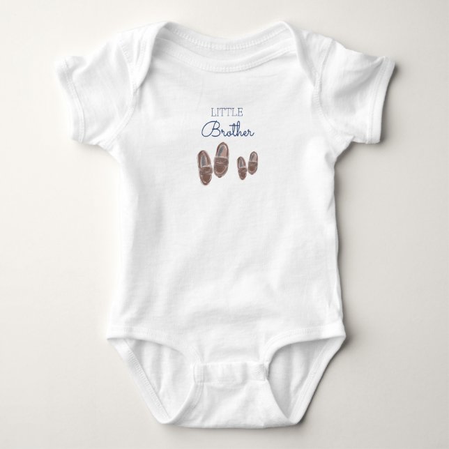 Body Annonce de Petit Frère Chaussure de Bébé Correspon (Devant)