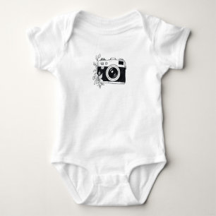 Body Appareil Photo Vintage – Dessin Floral