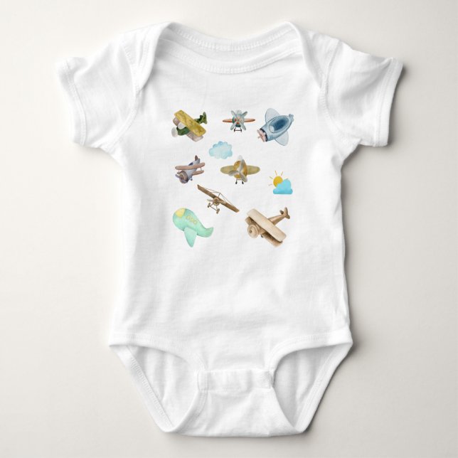 Body Aquarcouleur Vieux Avions Vintages  (Devant)