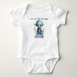 Body Aquarelle Alien Baby Trop mignonne Pour Cette Plan