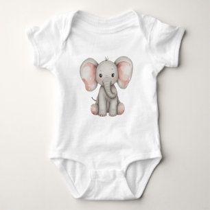 Body Aquarelle bébé éléphant
