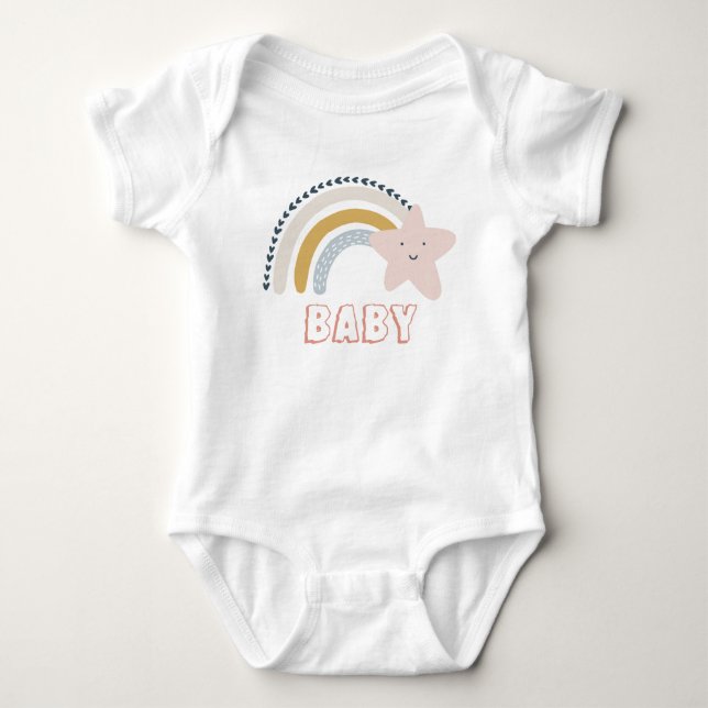 Body Aquarelle Boho Rainbow Baby (Devant)