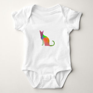 Body Aquarelle Chat Silhouette