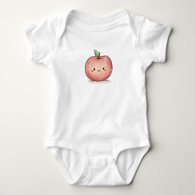 Body Aquarelle Cute Chibi Apple (Devant)