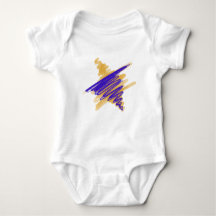 Aquarelle étoile de David Baby Bodysuit