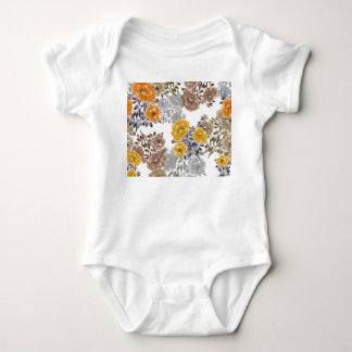 Body Aquarelle florale de pivoine Arrière - plan blanc