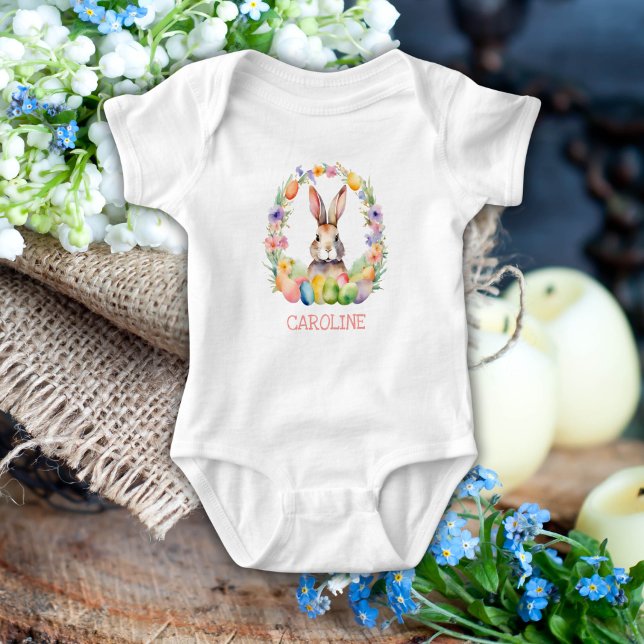 Body Aquarelle mignonne Nom du lapin de Pâques (Créateur téléchargé)