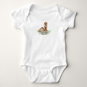 Body Aquarelle mignonne Paddle citation bébé Canard
