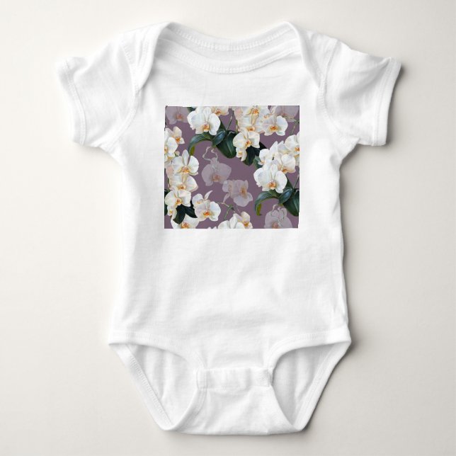 Body Aquarelle orchidée lavande foncée. (Devant)