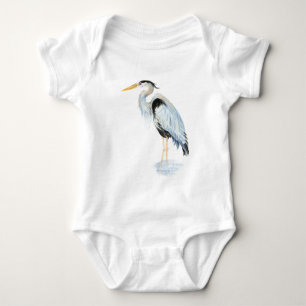 Body Aquarelle originale Great Blue Heron Bird