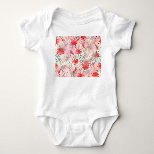 Body Aquarelle Plantes Herbes Motif (Devant)