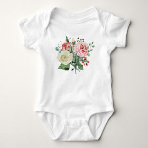 Body Aquarelle roses, floral