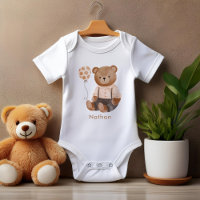 Aquarelle Teddy Bear personnalisée