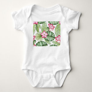Body Aquarelle tropicale : Motif sans couture