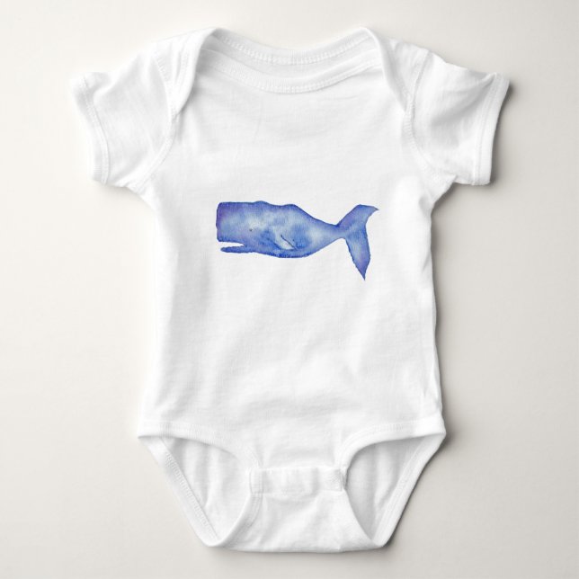 Body Aquarelle Vêtements pour bébé de baleine (Devant)