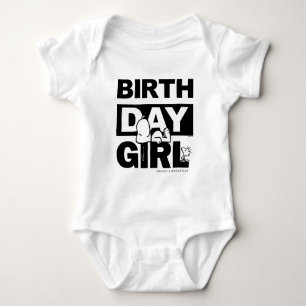 Body Arachides personnalisées   Snoopy Birthday Girl