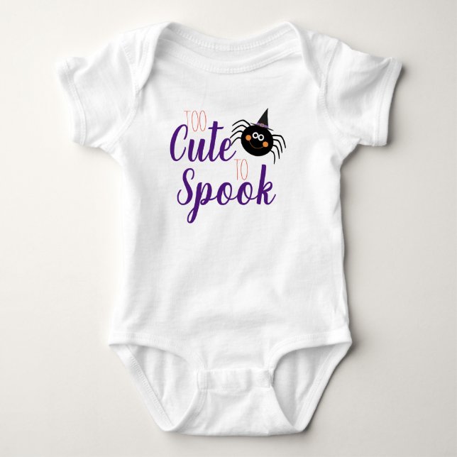Body Araignée mignonne avec citation (Devant)