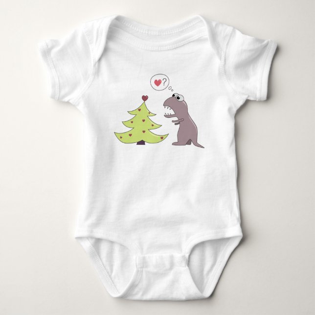 Body Arbre de dinosaure et de Noël (Devant)