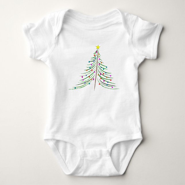 Body Arbre de Noël du bébé (Devant)