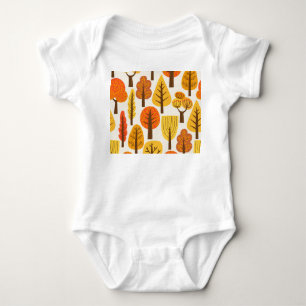 Body Arbres d'automne, motif sans soudure.