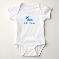 Arc bleu joyeux Noël cadeaux famille simple moder