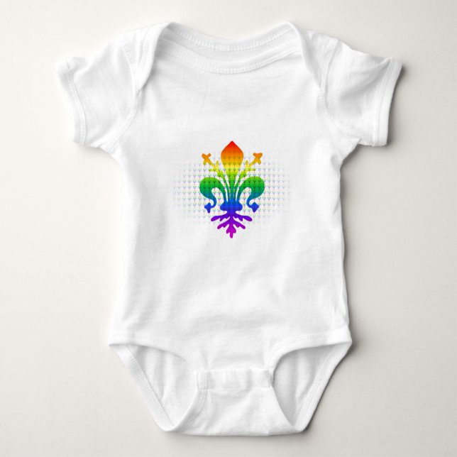 Body Arc-en-ciel Fleur-de-lis (Devant)