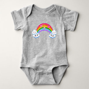Body Arc en ciel Nuages Baby Bodysuit