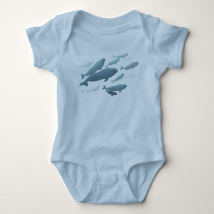 Body Art mignon de baleine de T-shirt de baleine de