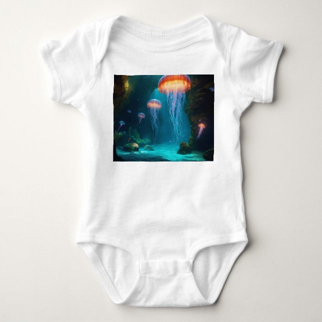 Body Artistic Jellyfish T-Shirt - Ethereal Glow on Dark (Devant)
