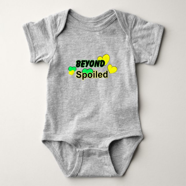 Body Au-Delà Gâté Avec Coeurs Bébé Bodysuit (Devant)