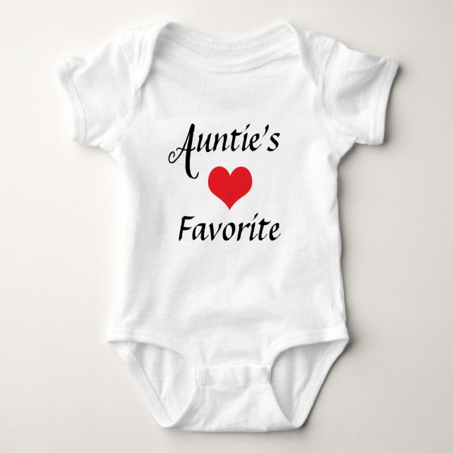 Body Auntie Niece Nephew Favorite Nickname Newborn Cute (Devant)