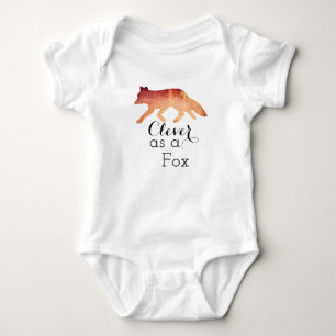 Body Aussi malin qu'un renard typographie aquarelle