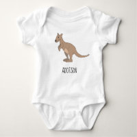 Australie Cute Kangaroo Doodle and Name