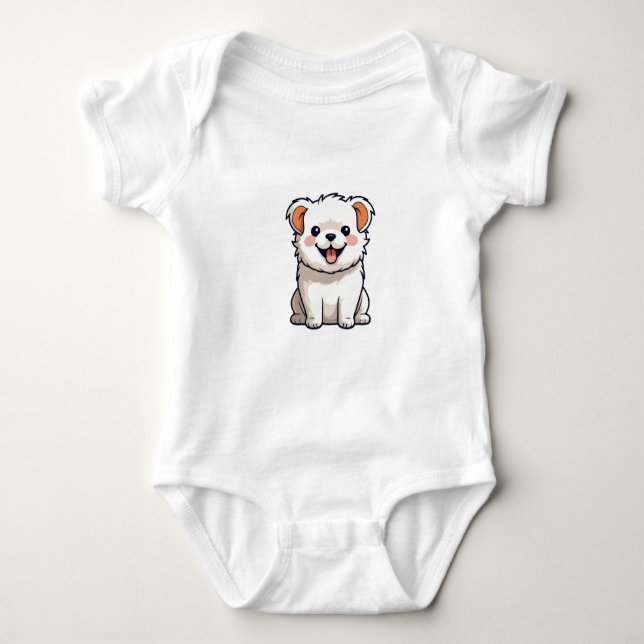 Body Autocollant en vinyle de chiot Kawaii mignon - Des (Devant)