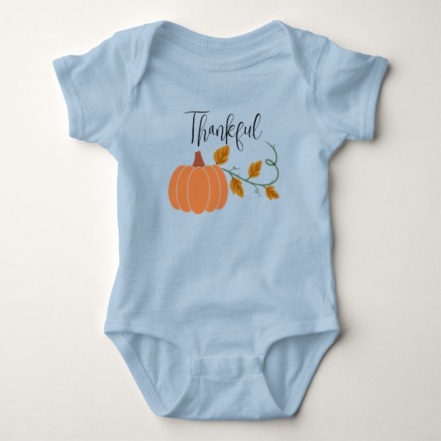 Body Automne personnalisé "Merci" Baby T-shirt (Devant)