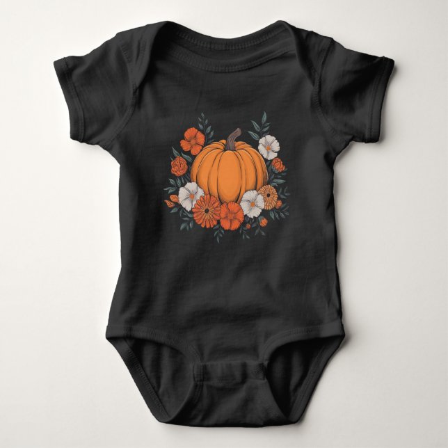 Body Automne Vintage Citrouille Automne Thanksgiving (Devant)