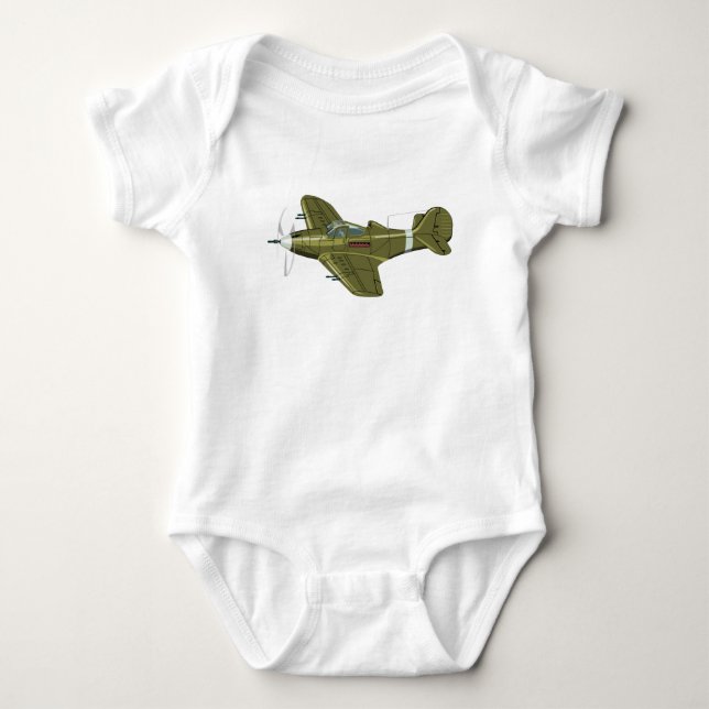 Body Avion de chasseur rétro-dessiné (Devant)