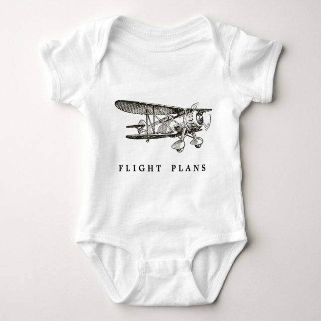 Body Avion vintage, plans de vol (Devant)