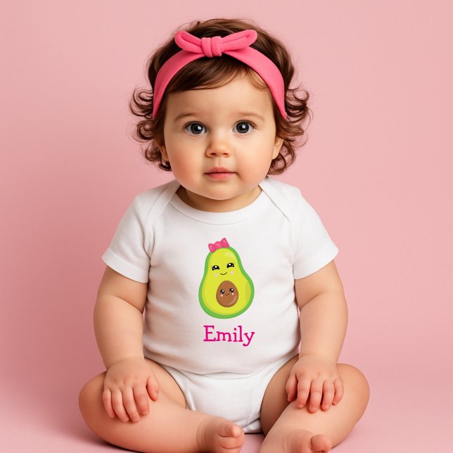 Body Avocado Jolie fille Bow rose (Créateur téléchargé)
