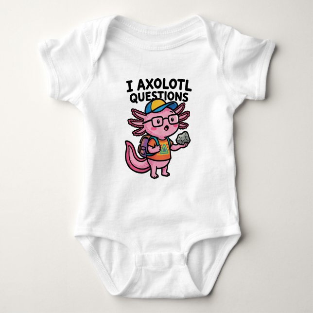 Body Axolotl nerd sarcastique je pose des questions sur (Devant)