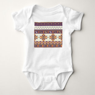 Body Aztec coloré : motif transparent et dynamique.